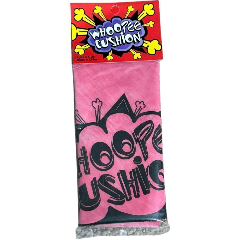 Whoopie Cushion 8 Inch Pink Classic Retro Timless Funny Silly Kids Toy. NEW.